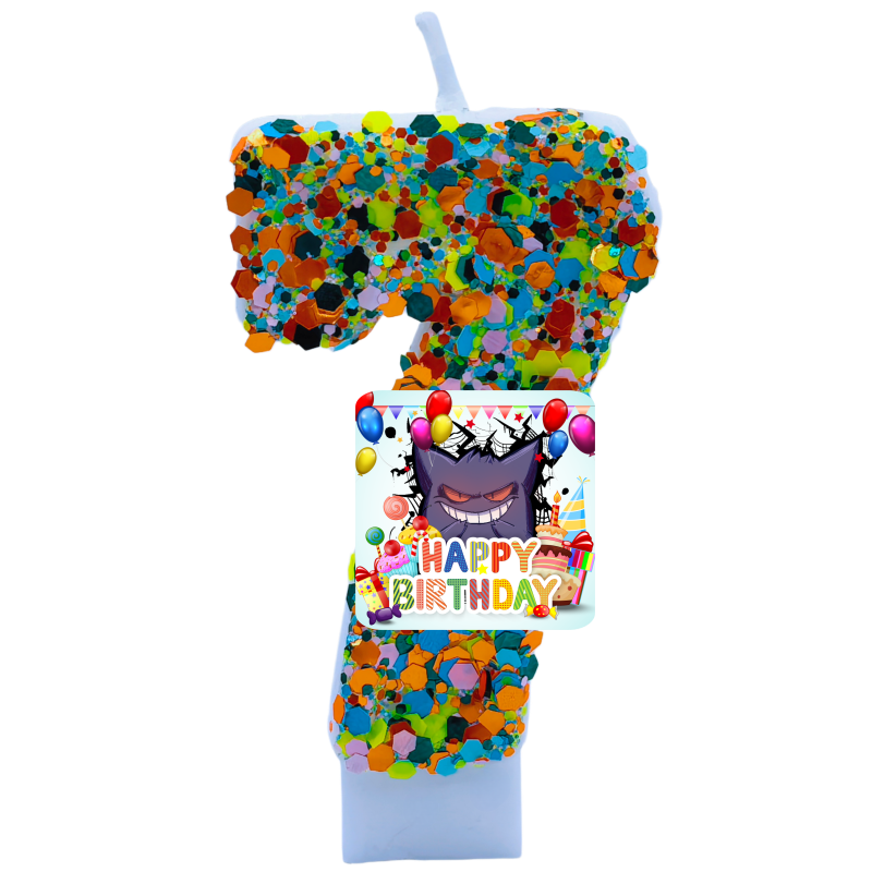 Zebra Candle Supplies - Pokemon Gengar Candles Themed Birthday Number