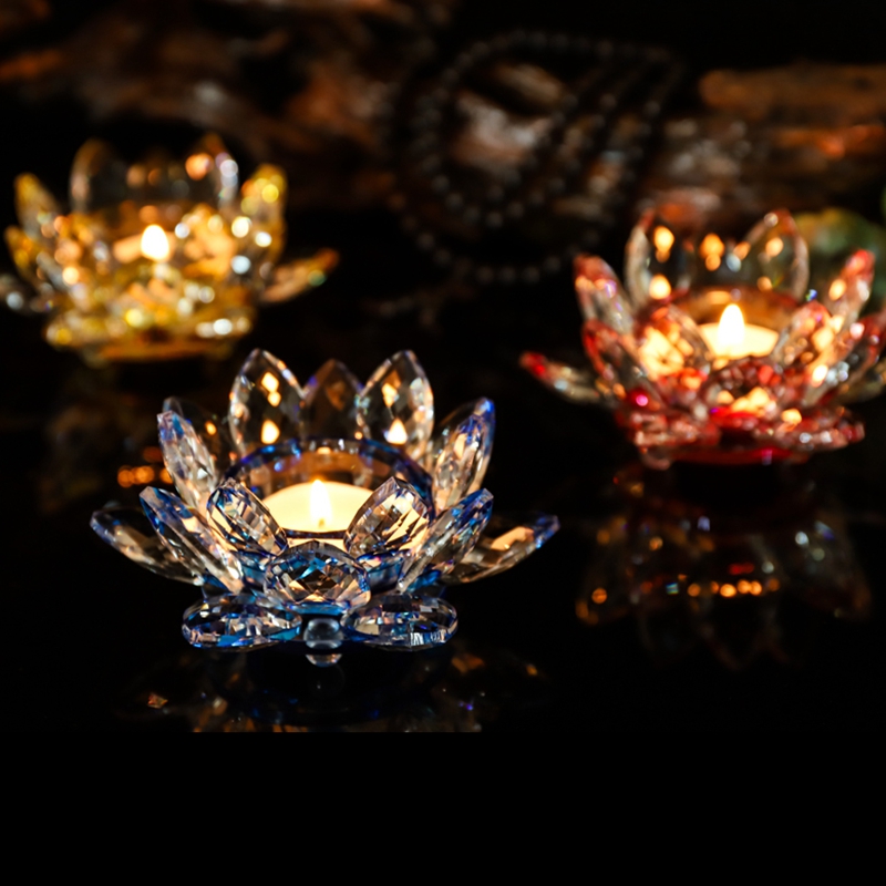 Handcrafts Crystal Lotus Flowe - Candle Glass Supplies review and price