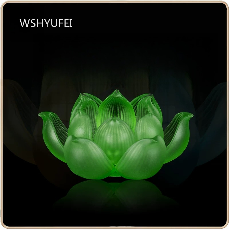 Glass Lotus Candlestick Househ - Candle Glass Supplies review and price