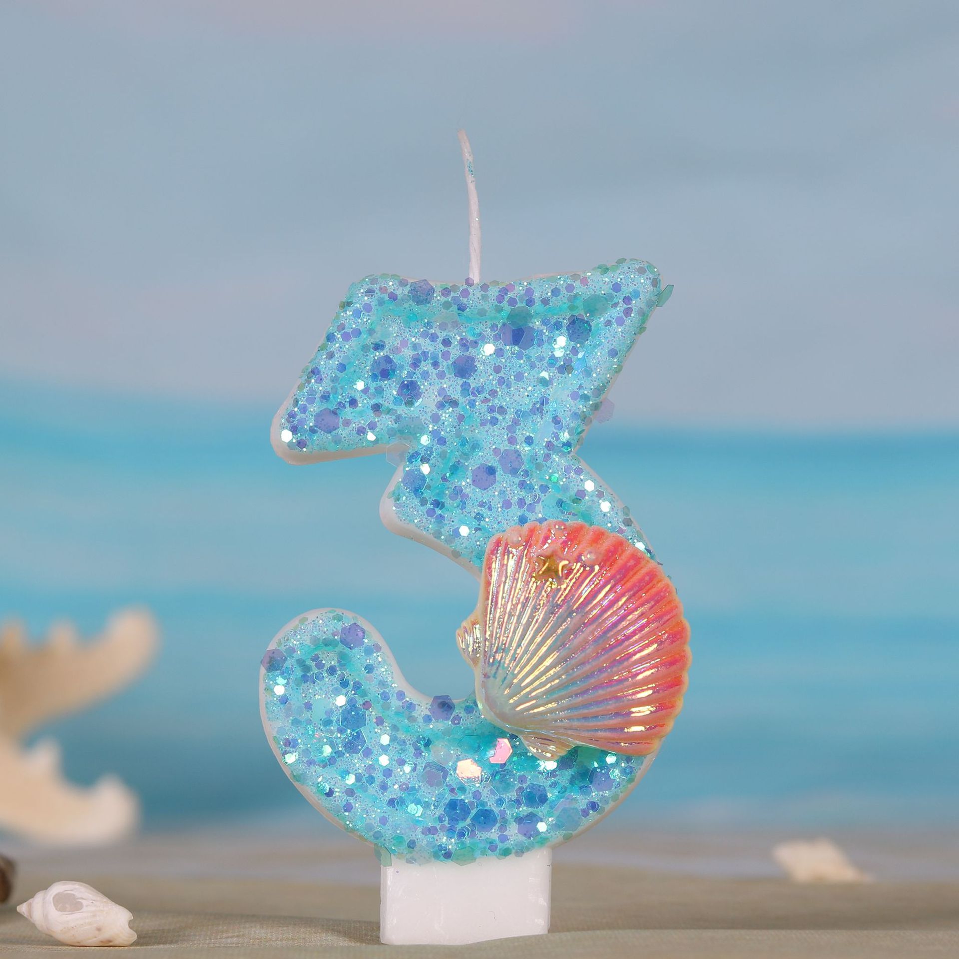 Ocean Mermaid Theme Cake Candl - Zebra Candle Supplies review and price
