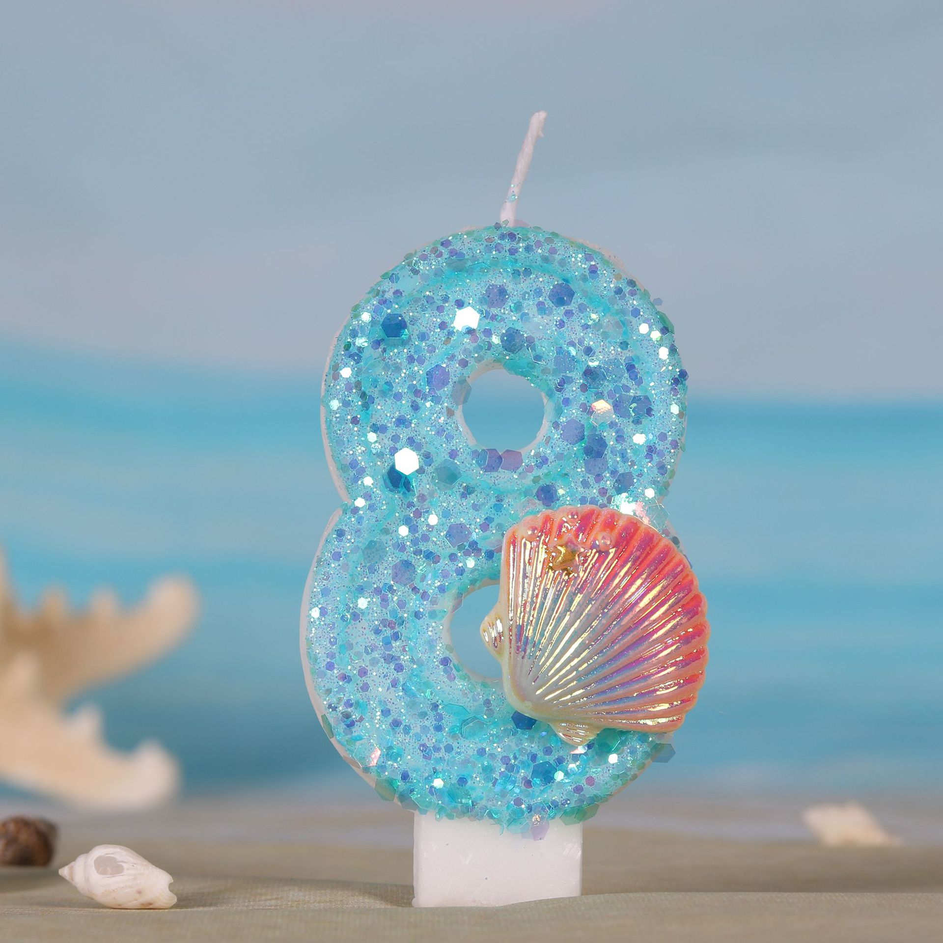 Ocean Mermaid Theme Cake Candl - Zebra Candle Supplies review and price