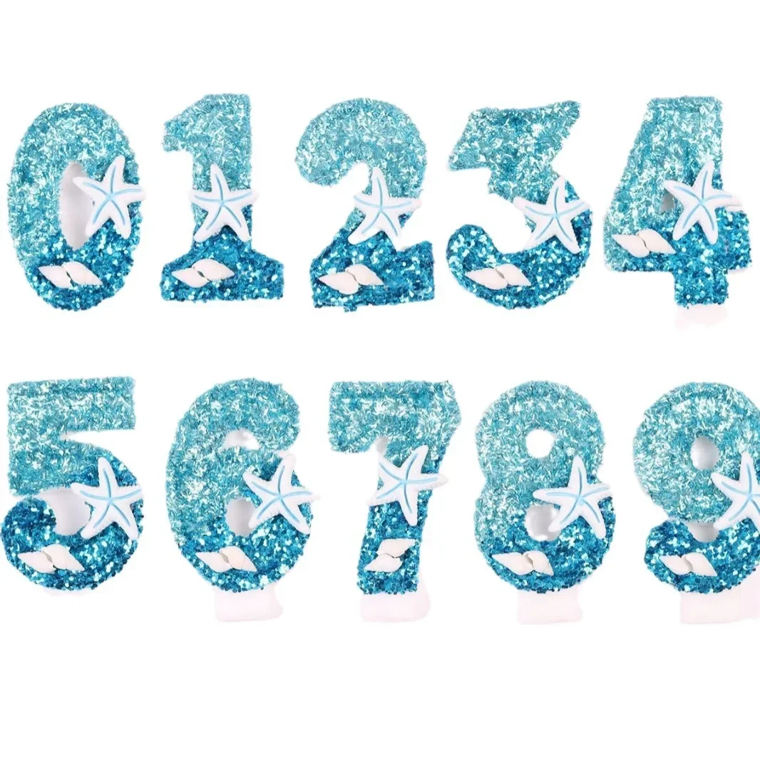 Blue Birthday Candles 0-9 Numb - Zebra Candle Supplies review and price