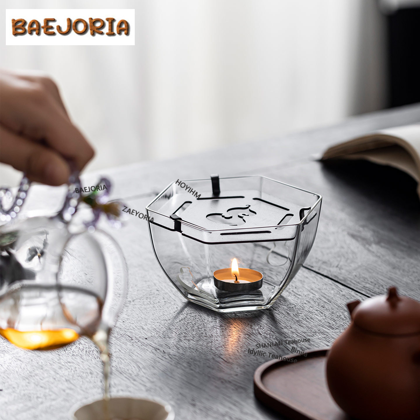 Hexagonal Gourd-shaped Glass T - Candle Glass Supplies review and price
