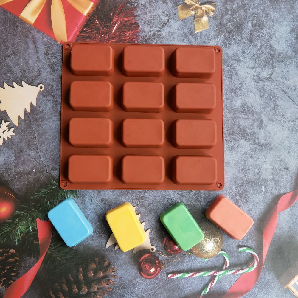 12 Cavity Square Silicone Soap - Candle Making Supplies Kit review and price