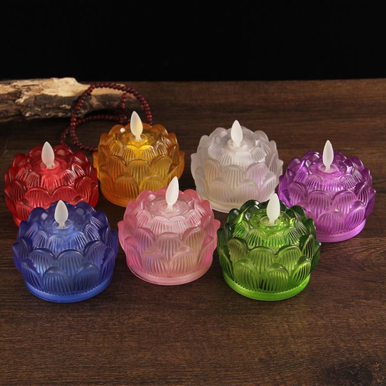 Battery Powered Colorful Glass - Candle Glass Supplies review and price