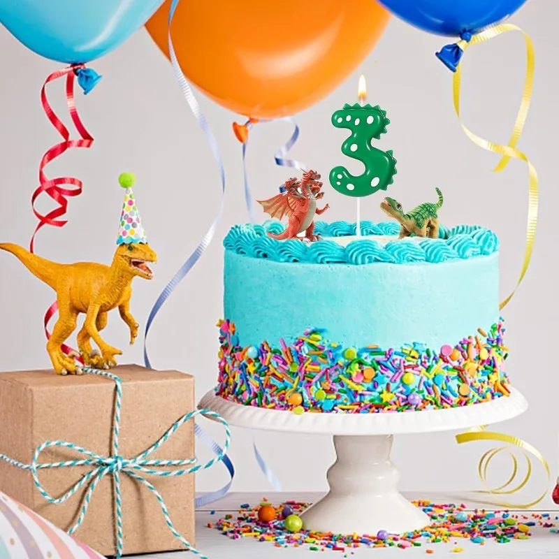 Prehistoric Party Candles Set  - Zebra Candle Supplies review and price
